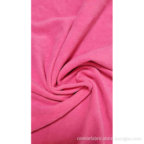 100% Polyester Polar Fleece Dyed Fabric DTY 100d/144f